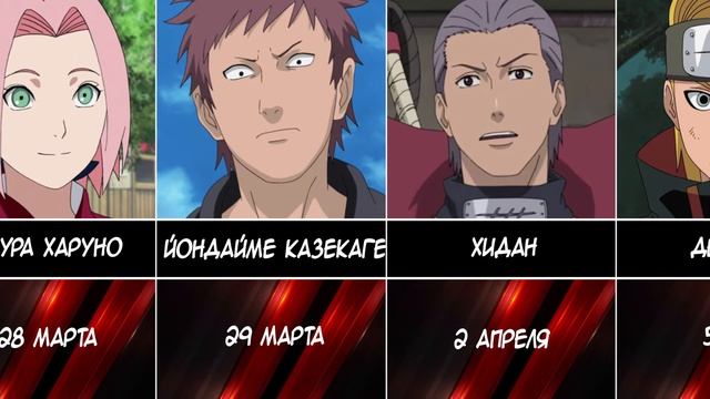 даты рождения персонажей Наруто смотреть онлайн