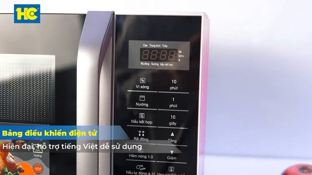 Lò vi sóng Panasonic: Có nướng 23 lít (Model: NN-GT35HMYUE) • Siêu Thị Điện Máy HC смотреть онлайн
