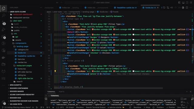 Ubereats Clone - Landing Page Sort and Filter Integration #78 смотреть онлайн