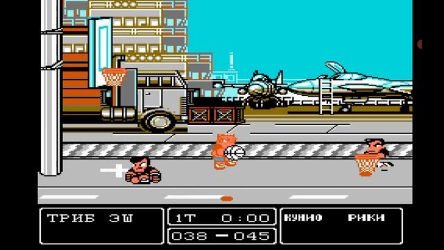 Nekketsu Street Basketball. Same and different teams. Three games. Android. смотреть онлайн
