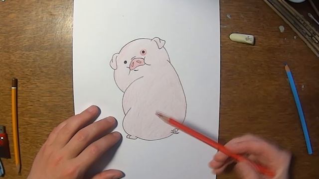 Гравити Фолз.Как рисовать Пухлю.Gravity Falls-Waddles смотреть онлайн