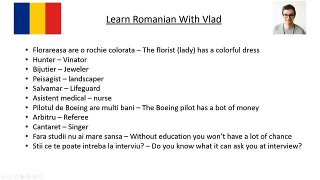 Romanian Phrases Lesson 19 Jobs смотреть онлайн