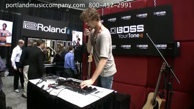 Boss RC-300 improvisation demo at NAMM 2012 by Australian Rico Loop смотреть онлайн