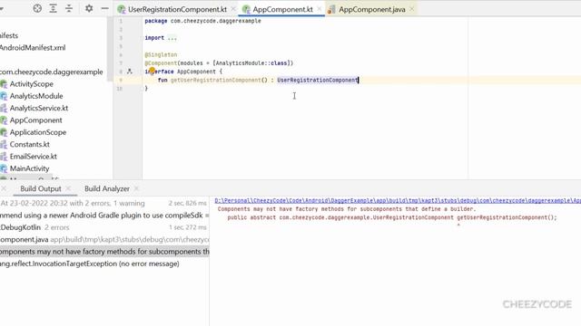 Dagger 2 Sub Component & Sub Component Factory - CheezyCode (Hindi) #12 смотреть онлайн