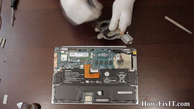 How to disassemble and clean laptop Sony VAIO SVP112 смотреть онлайн
