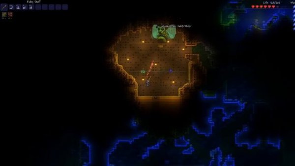 Terraria - Queen Bee Boss Fight