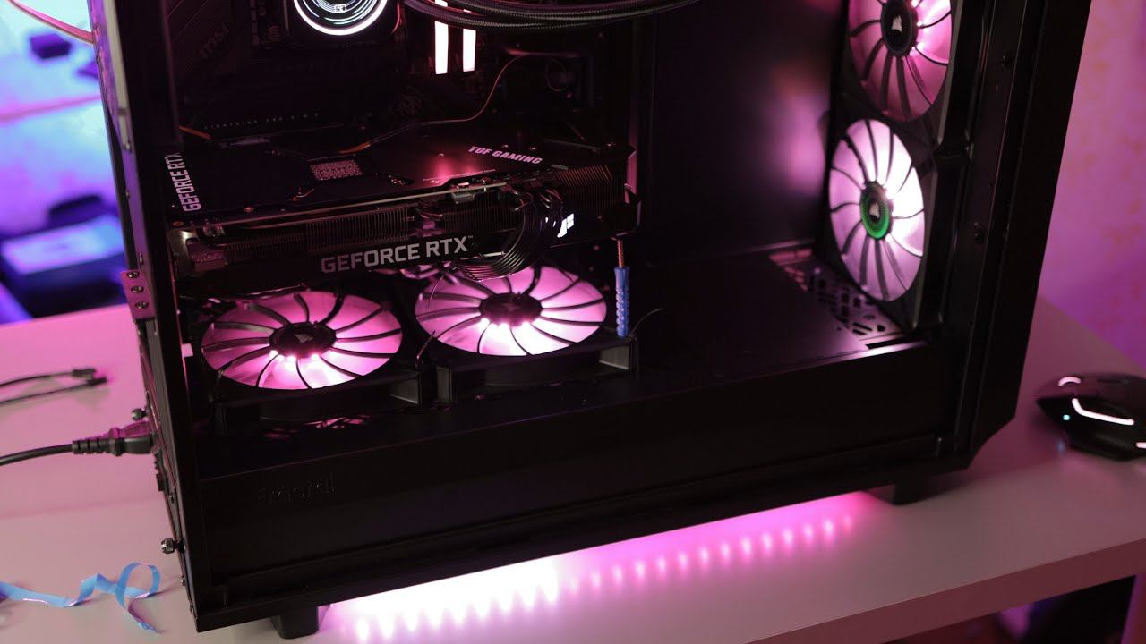 Адресная RGB светодиодная лента для ПК с CORSAIR iCUE / светодиодная RGB подсветка компьютера смотреть онлайн