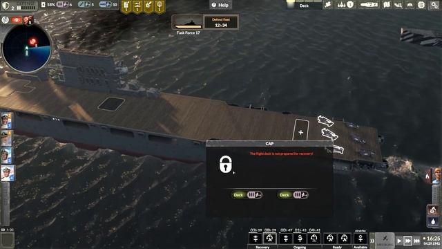 Ep 17 Sandbox Mode : Aircraft Carrier Survival Full Game - Pacific Theater WW2 Carrier Command смотреть онлайн