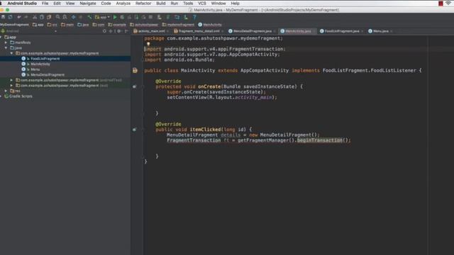 Setup Item Click Method and Finish the Fragment App смотреть онлайн