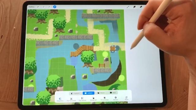 PIXEL ART tile set on iPad + Procreate Animation Tutorial [full illustration process] смотреть онлайн