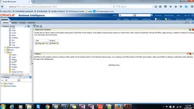 how to Access OBIEE 11g - Beginning the Analytic Process - Creating Analysis and Dashboard смотреть онлайн