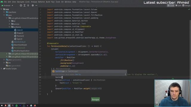 Permission composables | Jetpack Compose weather app | Day 4 смотреть онлайн