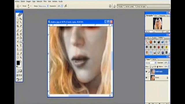 Goth make up with photoshop - shakira / retoque gotico con photoshop [1/2] смотреть онлайн