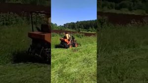 Самодельный минипогрузчик с роторной косилкой. Отзыв заказчика.