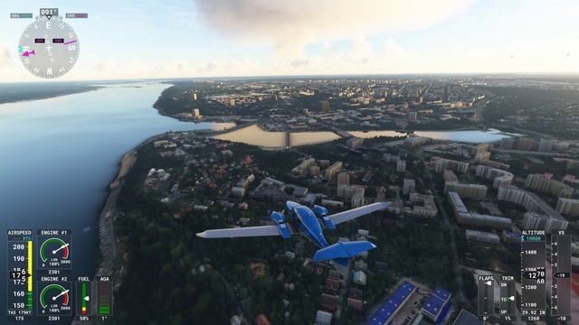 Чебоксары в Microsoft Flight Simulator смотреть онлайн