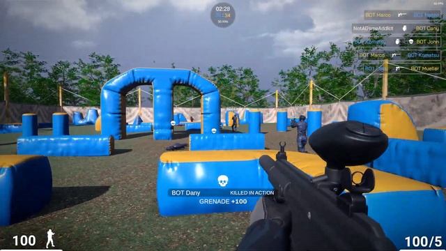 Paintball War 2 Gameplay / New Paintball Game On PC