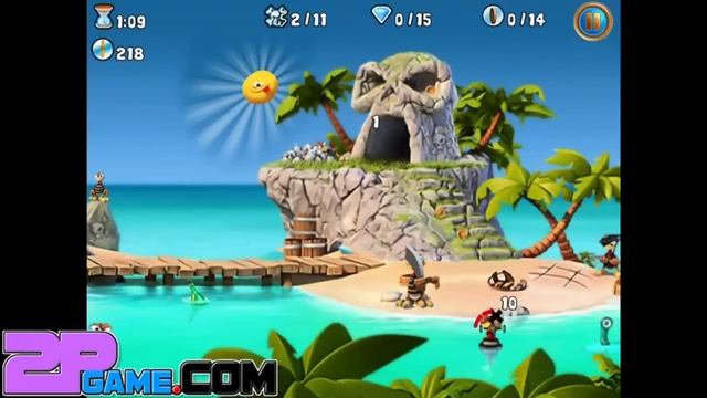 Crazy Chicken Pirates - Moorhuhn series Walkthrough [IOS] смотреть онлайн