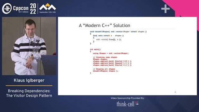 Breaking Dependencies - The Visitor Design Pattern in Cpp - Klaus Iglberger - CppCon 2022 смотреть онлайн