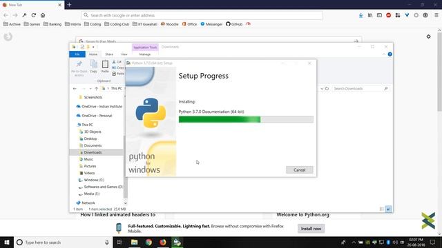 Installing Python and adding to PATH in Windows смотреть онлайн