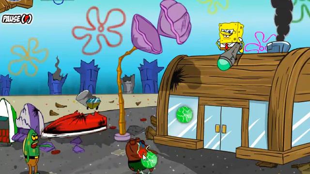 Губка Боб Игра Спаси зомби смотреть онлайн