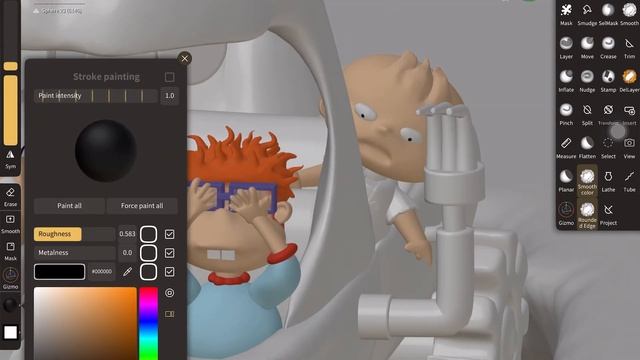 Nomad Sculpt | Rugrats 3D Coloring смотреть онлайн