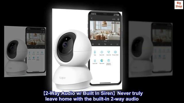 TP-Link Tapo 2K Pan Tilt Security Camera For Baby Monitor, Dog Camera W/ Motion Detection