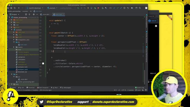 Ep. 021 - Coding Challenge: Starfield | Flutter Processing