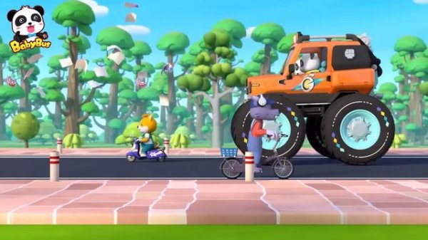 Save the Baby Car, Police Car! | Safety Tips | Monster Truck | Car Cartoon | Kids Songs | BabyBus