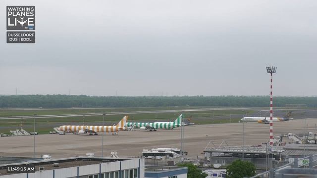 LIVE 4K WINDY Planespotting at Dusseldorf Airport - Watching Planes LIVE смотреть онлайн