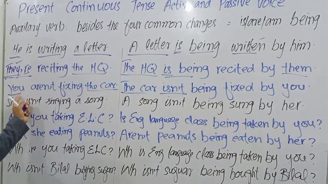 6 A/P #Present continuous tense active and passive voice #English language and learning with Dr Reh смотреть онлайн
