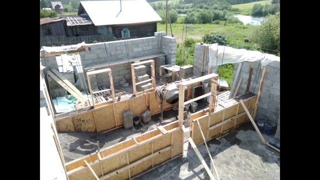 СТРОИМ БЕЗ ПОСРЕДНИКОВ. Стены из пеноблока. Строительство дома в деревне. Как построить дом смотреть онлайн