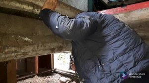 Ремонт полов,как поднять домкратом коридор...