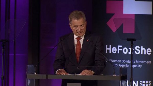 President Sauli Niinistö of Finland | HeForShe Second Year Anniversary Official Address