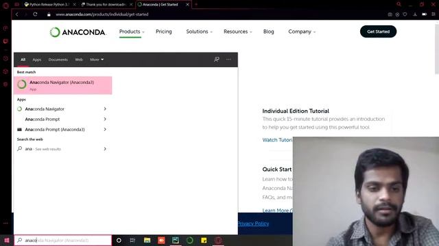 Python,Pycharm,Anaconda Navigator installation смотреть онлайн
