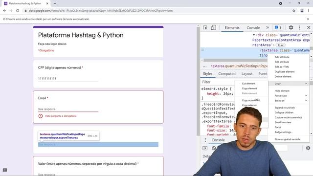 Preencher Formulários com Python a Partir de Uma Planilha смотреть онлайн