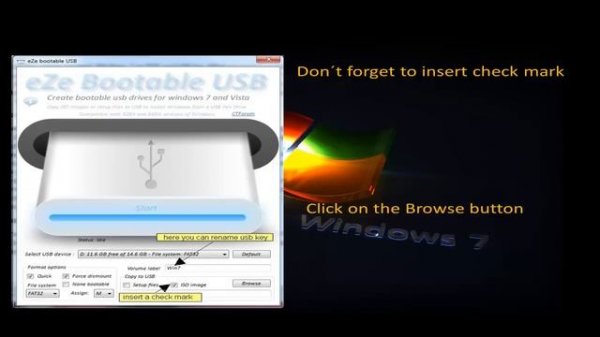 Creating bootable usb flash drive