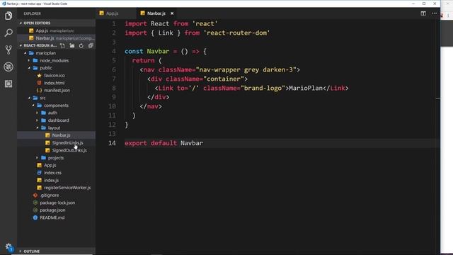 React, Redux & Firebase App Tutorial #4 - Navbar Component смотреть онлайн