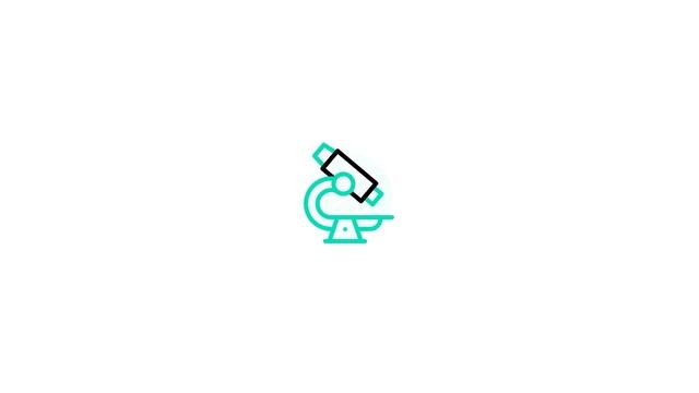 Microscope icon Lottie JSON animation смотреть онлайн