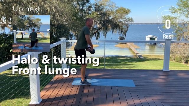 20 Minute Full Body HIIT Workout | Kettlebell | 45-15 intervals | No Repeat смотреть онлайн