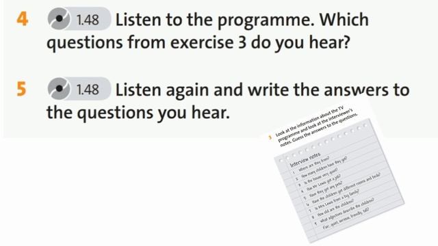 Grade 5. Desсribing people and Families. Listening Ex 4,5 p 44. English Plus. смотреть онлайн
