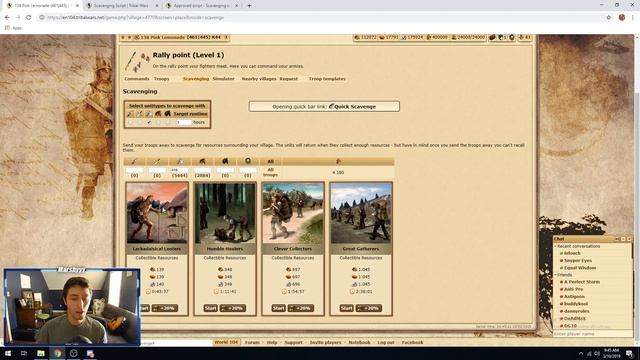 Scavenging Script (Tribal Wars) смотреть онлайн