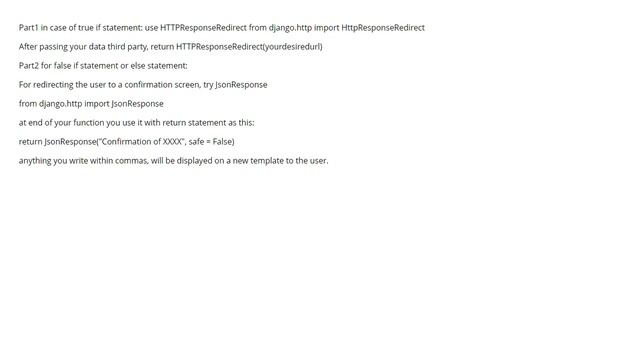 DRF - How To Redirect A User After Already Sending A Response  (2 Answers)