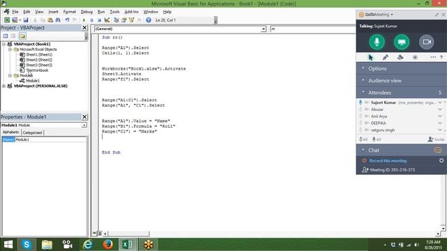 Dynamic Selection In Excel VBA, Range Selection In Excel VBA  (555)