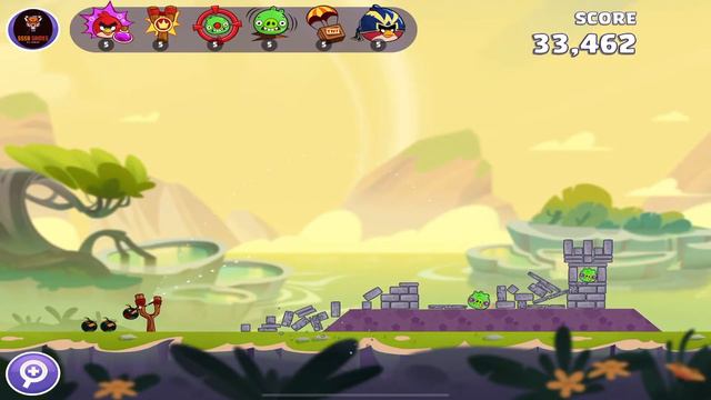 Angry Birds Reloaded: WHEN BIRDS FLY Level 9 (3 Stars), GamePlay Walkthrough смотреть онлайн