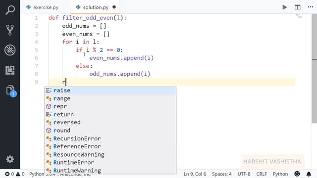 Exercise 4 solution : Python tutorial 102 смотреть онлайн
