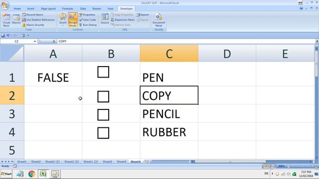 CHECK BOX in Excel. смотреть онлайн