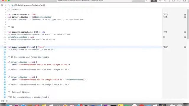 IOS , Swift 5, Interview Theory, Tutorial, #01 P10 The Basics - Optionals смотреть онлайн