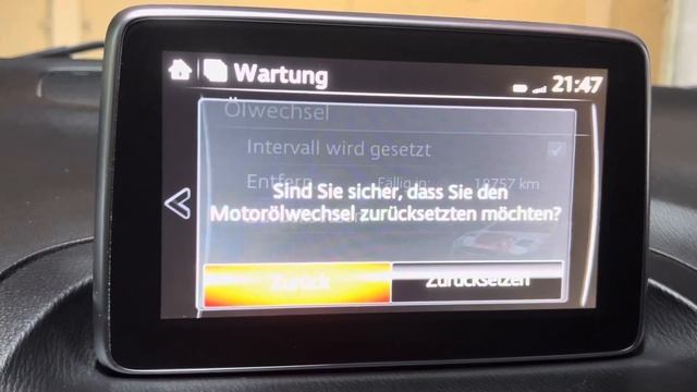 Сброс сервиса Mazda 3, Service zurück setzen Mazda 3 смотреть онлайн