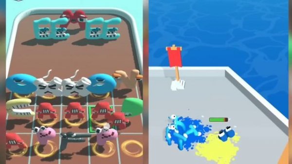 Merge Alphabet Lore Run, Number Lore, Merge ABC Letter Go Gameplay ⭐⭐⭐ abcde