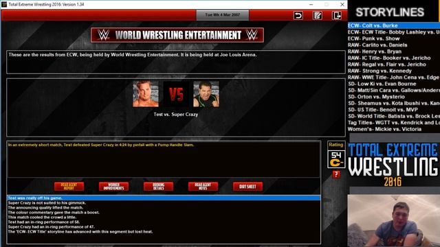 TOTAL EXTREME WRESTLING 2016 | 2007 DATABASE (7) | WRESTLEMANIA смотреть онлайн